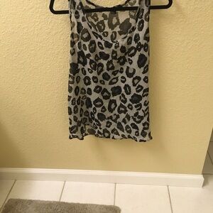Leopard Print Sleeveless Top